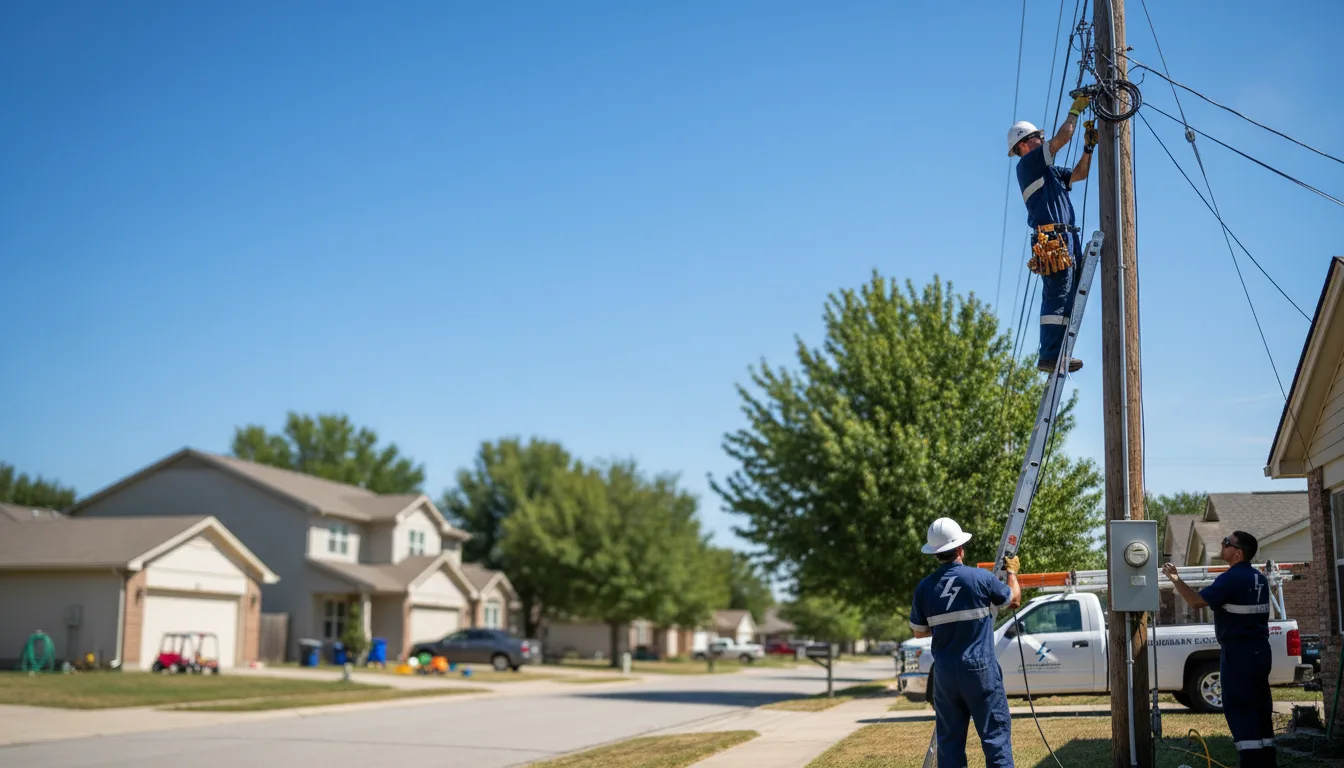 Residential electrician providing installation services in Gardner, IL